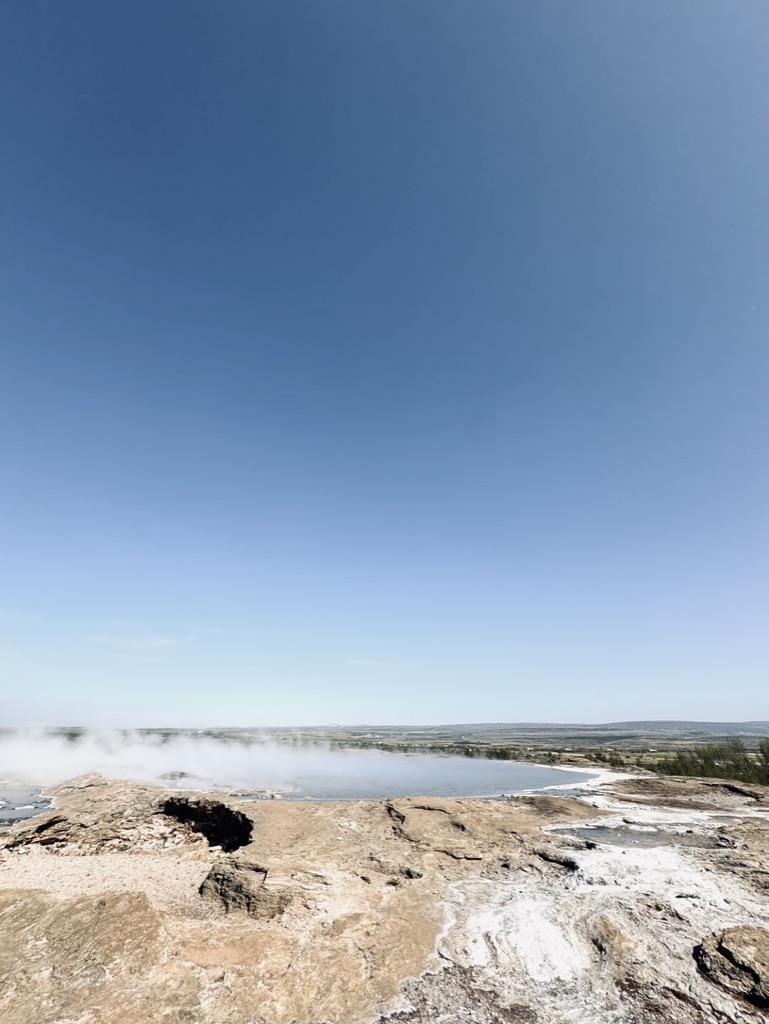 Geysir hot pools at Geysir Geothermal Area, Iceland