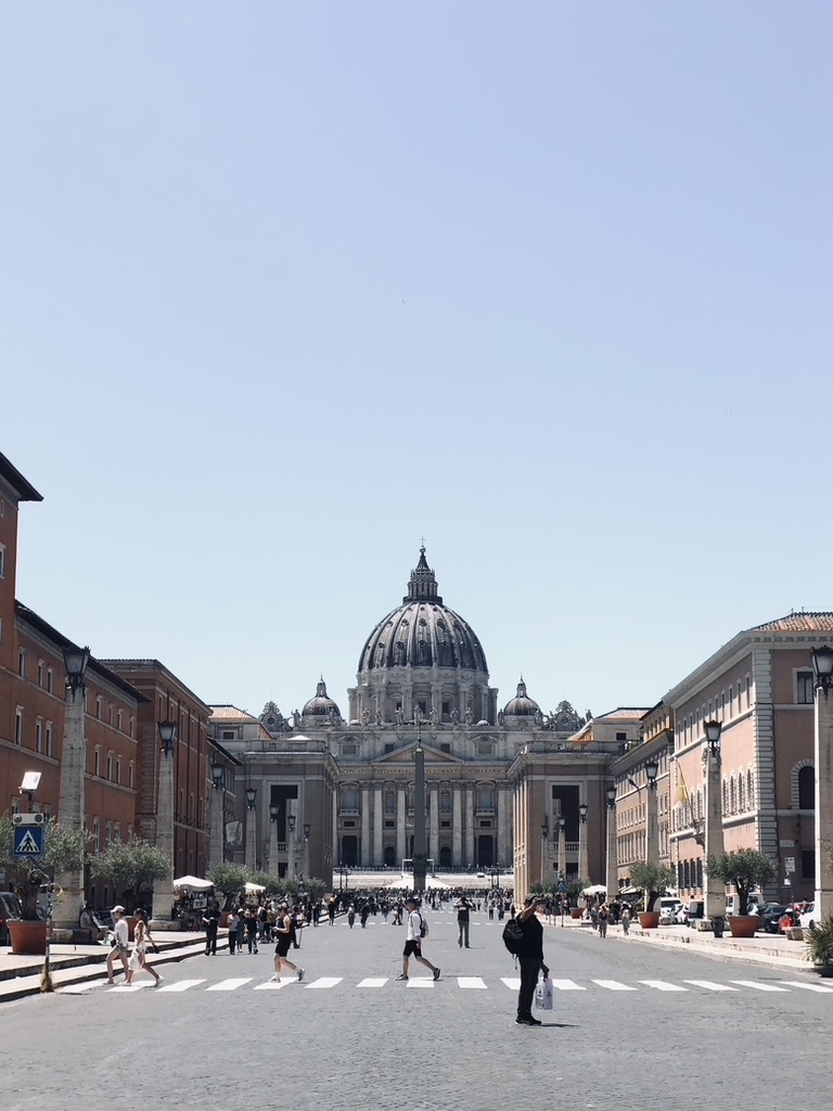 Street leading to Sistine Chapel, Rome