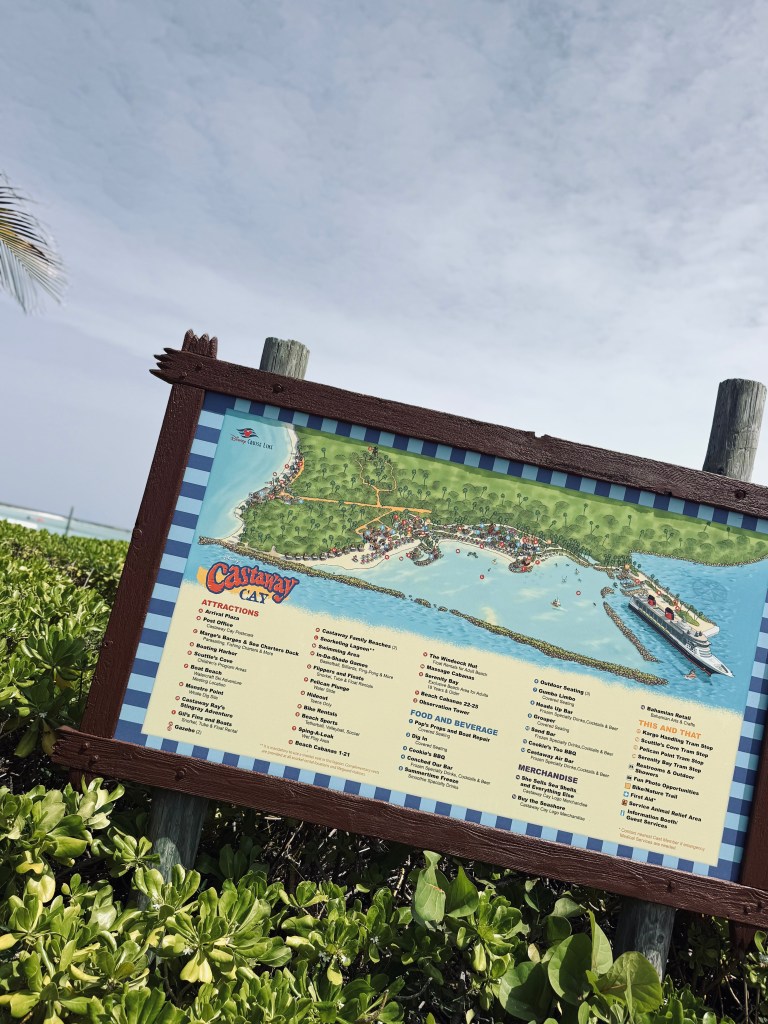 Castaway Cay island map