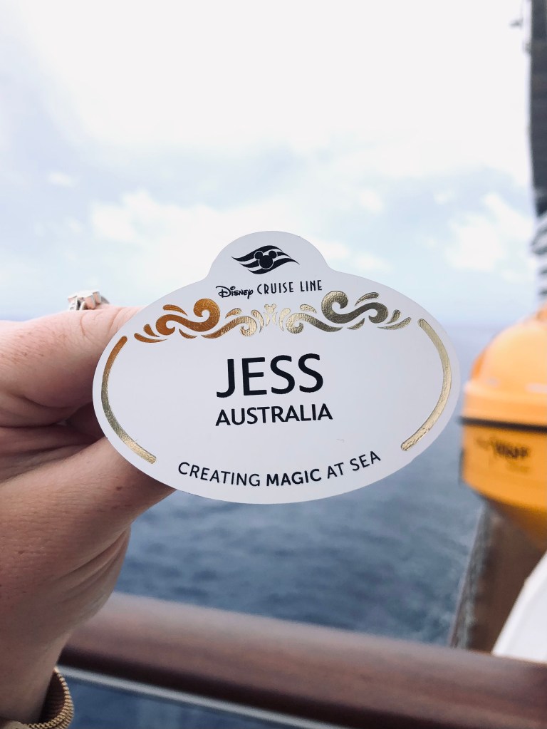 Disney Cruise Line name tag update with new look