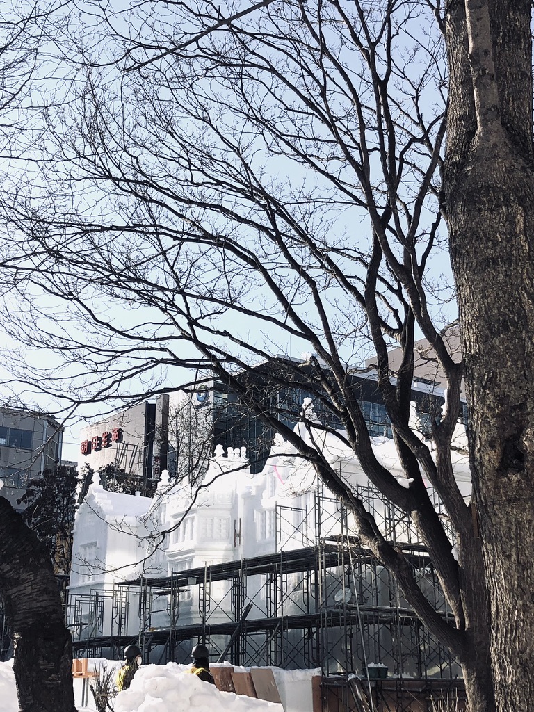 Sapporo ice festival carvings in Hokkaido, Japan