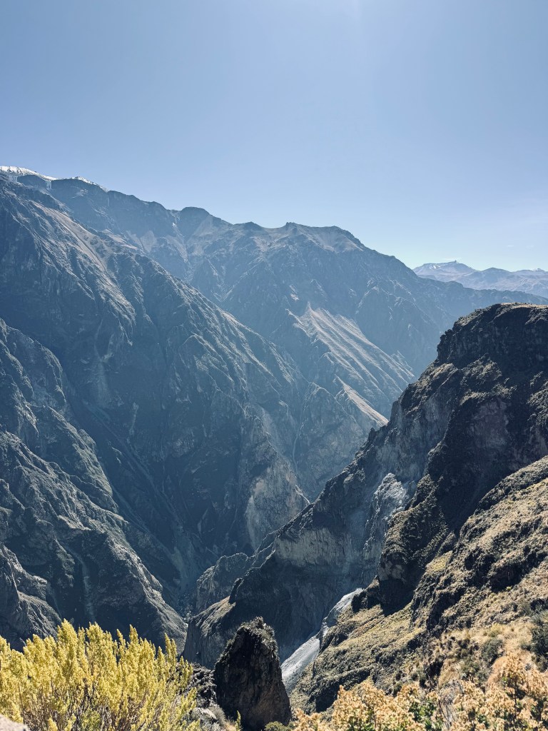 Beautiful mountains and valley at Colca Canyon, Peru