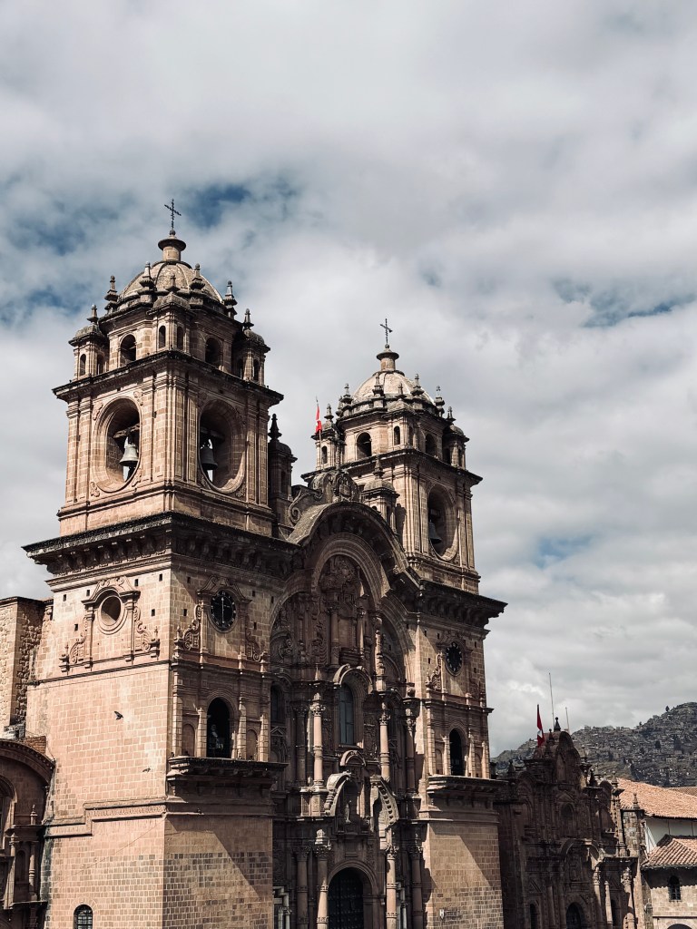 Old church at Plaza de Armas in Cusco, Peru