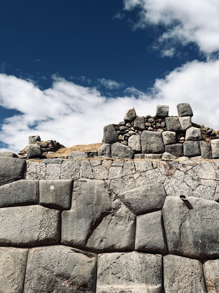 Old stone ruins in sacsayhuamán in Cusco, Peru
