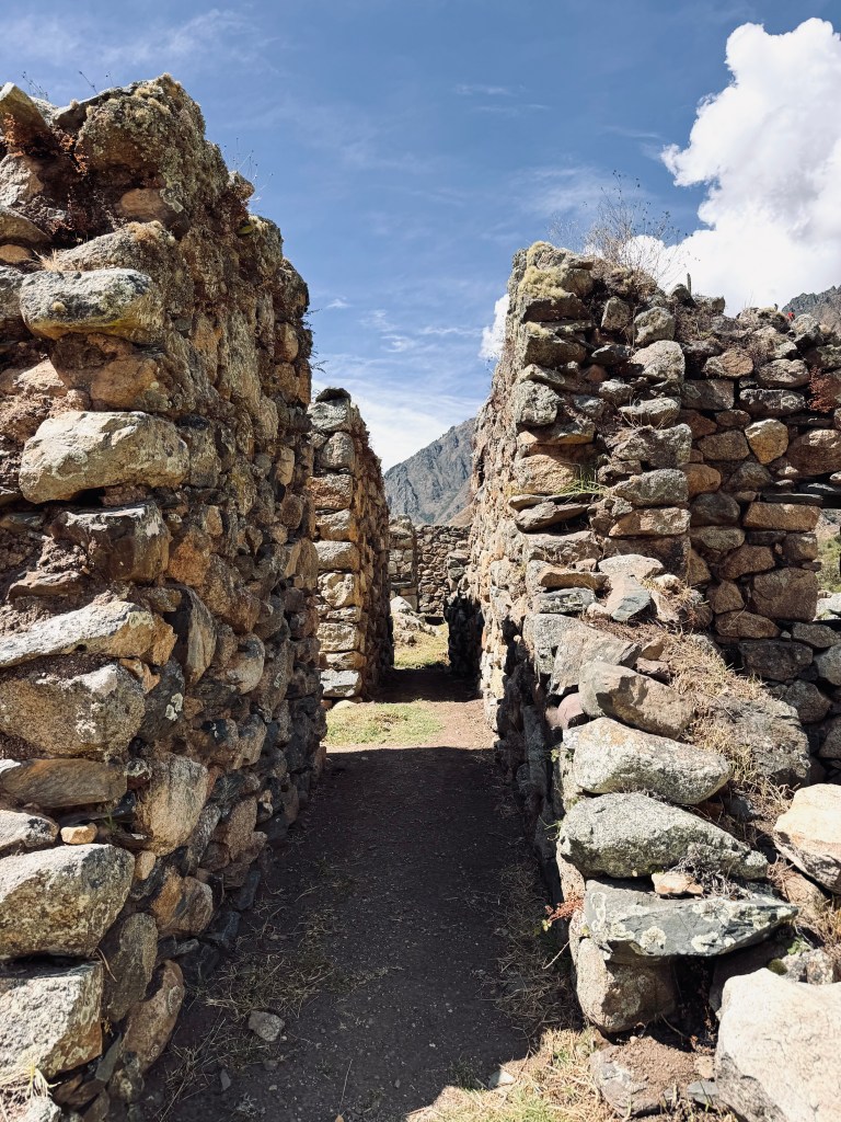 Inca ruins along the Inca Trail, Peru