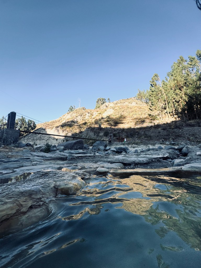 Natural hot springs at La Calera, Peru