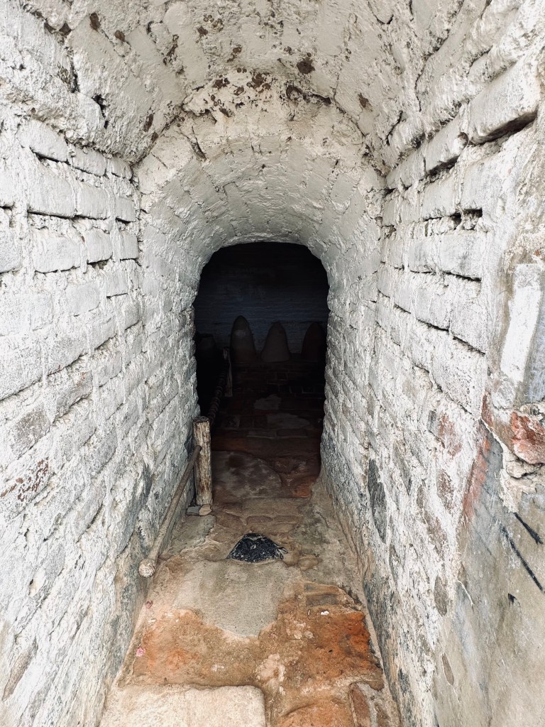 Arch entrance to secret slave tunnels in Peru