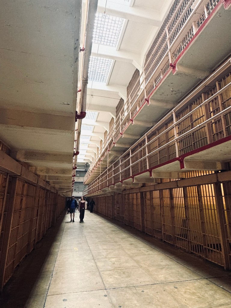 Cell House on Alcatraz Island in San Fransisco, USA