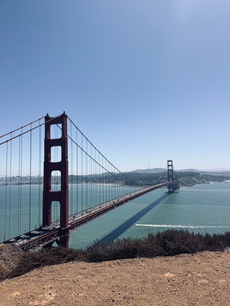 Golden Gate Bridge on a sunny clear day in San Fransisco, USA