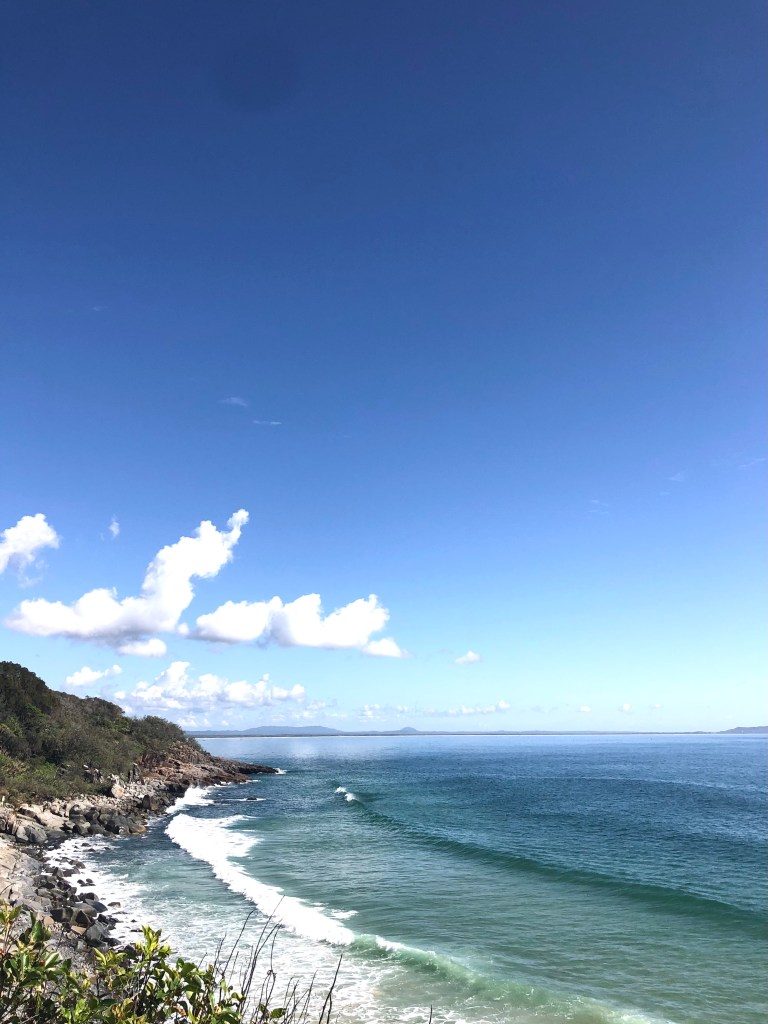 View of ocean on the hike at Noosa National Park, Australia