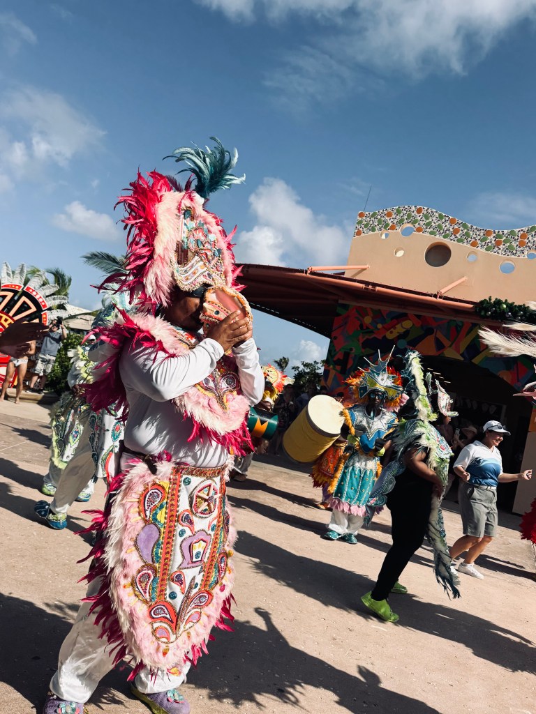 Junkanoo Celebration at Disney Lookout Cay at Lighthouse point in the Bahamas