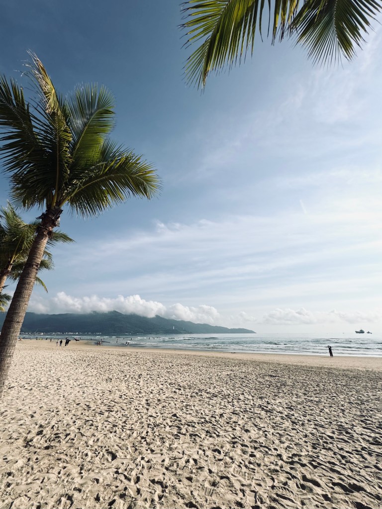 Da Nang Beach on a sunny day in Vietnam