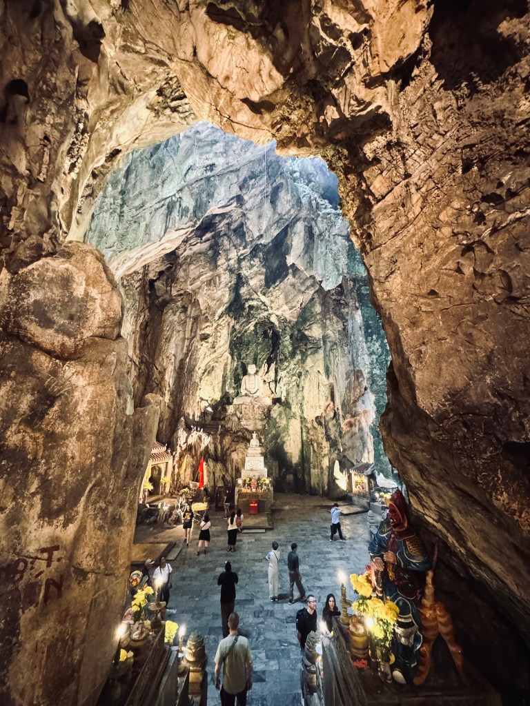 Cave with Buddha at Marble Mountain in Da Nang, Vietnam