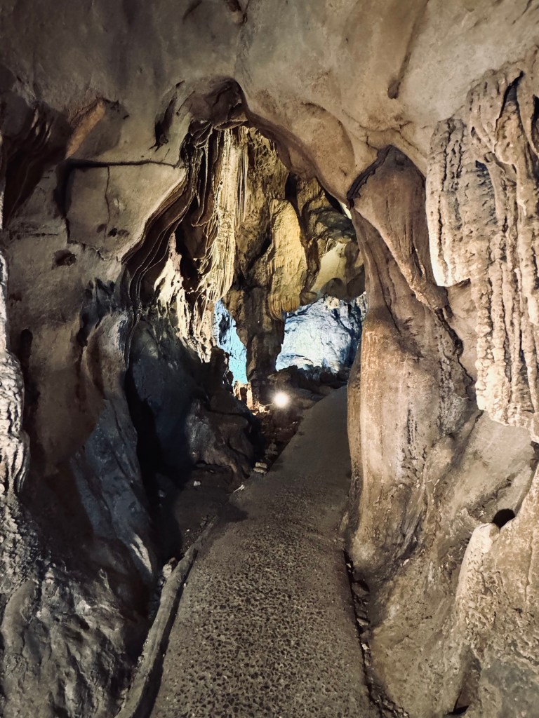 Cave adventure on a Halong Bay cruise, Vietnam