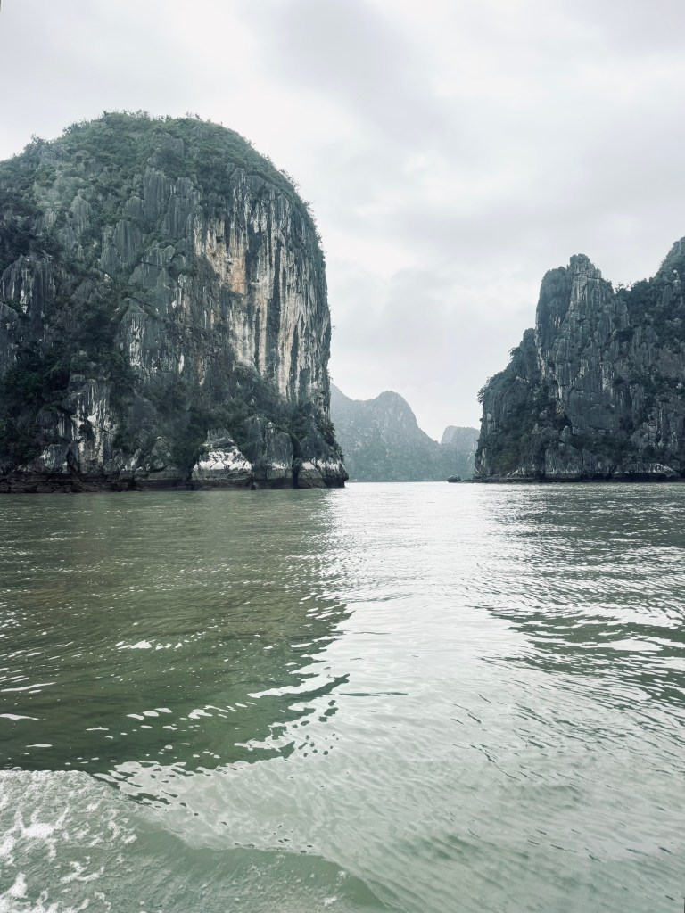 Limestone islands on a Halong Bay cruise, Vietnam