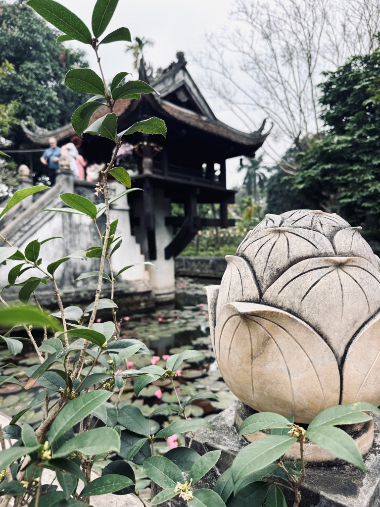One Pillar Pagoda pond in Hanoi, Vietnam