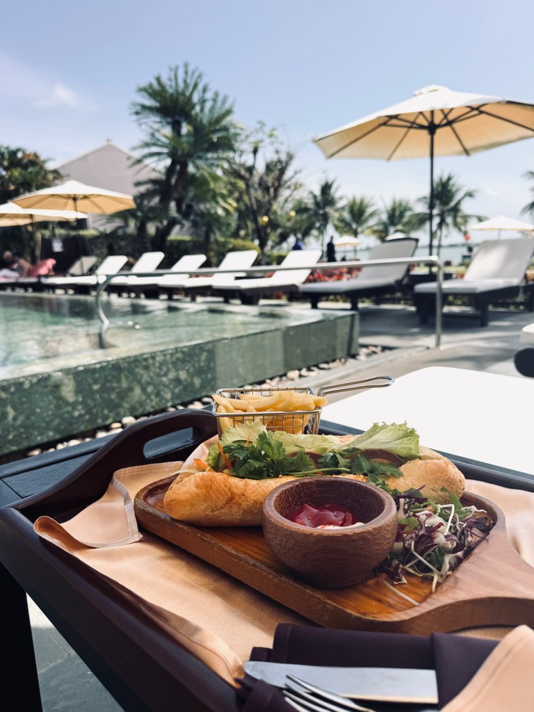 Banh Mi by the pool in Hoi An, Vietnam