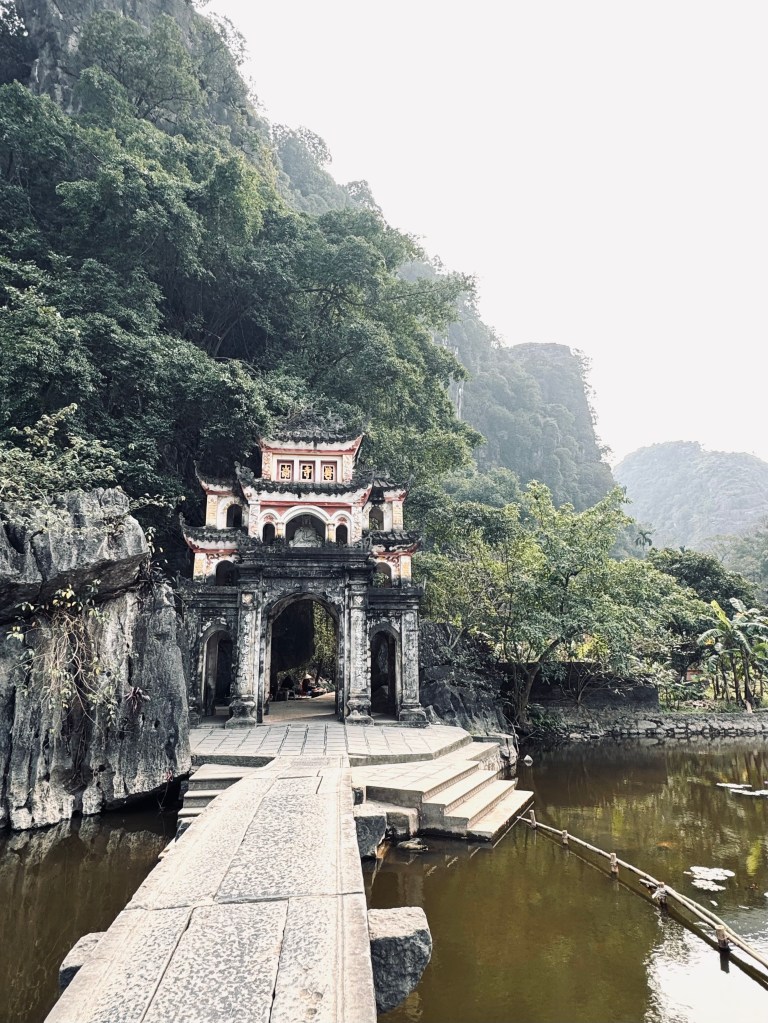Entrance gates to Bich Dong pagoda in Ninh Binh, Vietnam