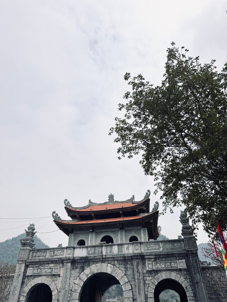 Entrance gates to the ancient city in Ninh Binh, Vietnam