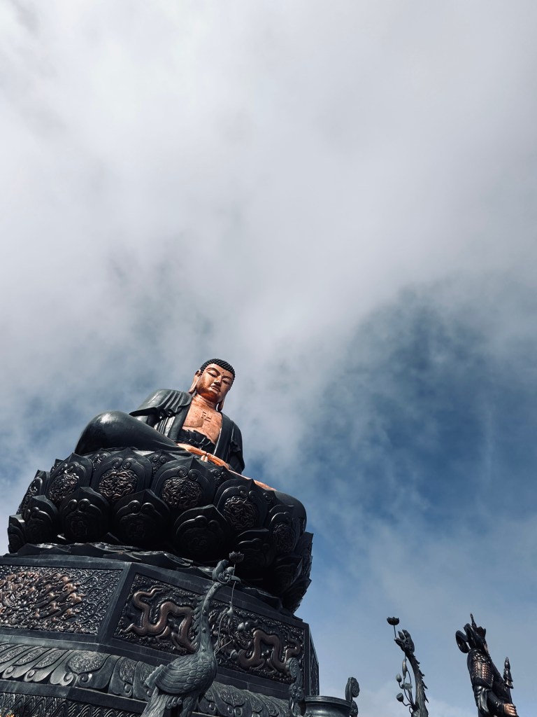 Big Buddha at the top of Fansipan Mountain in Sapa, Vietnam