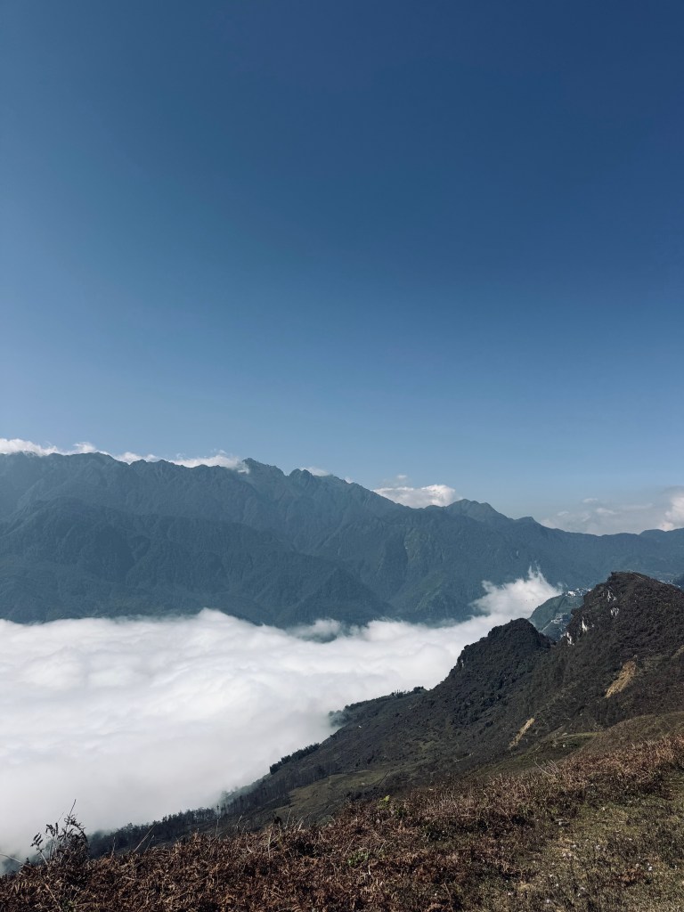 Mountain views on a trekking tour in Sapa, Vietnam